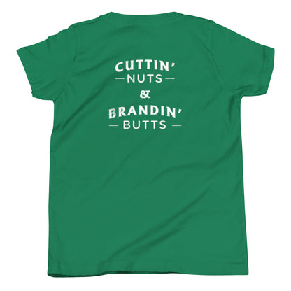 Youth Cuttin' Nuts and Brandin' Butts Tee