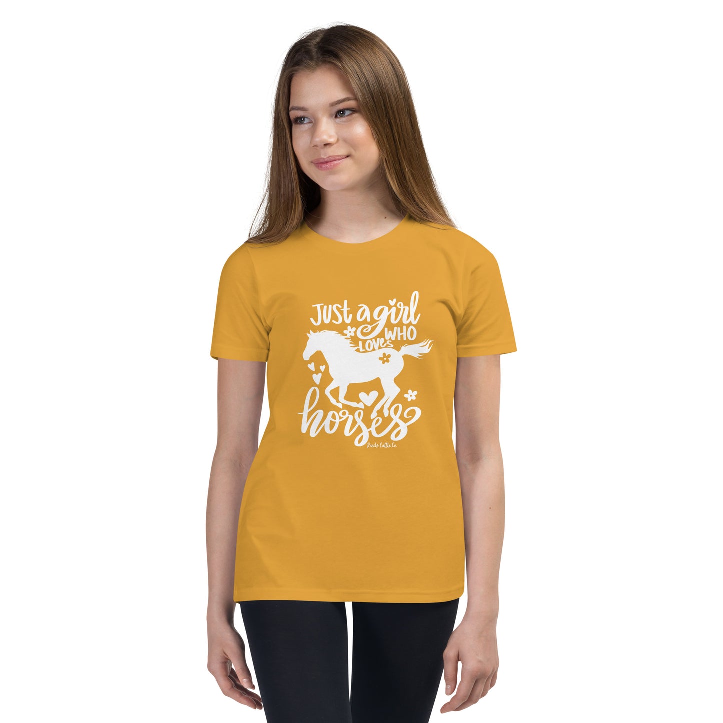 Youth Just a Girl Who Loves Horses Tee