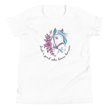 Load image into Gallery viewer, Youth Fancy &quot;Just a Girl Who Loves Horses&quot; Tee
